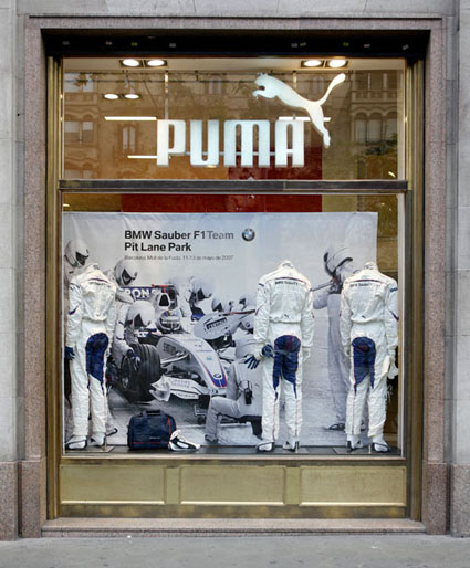 escaparate PUMA, pit lane park'07