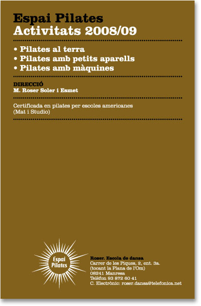 Flyer pilates